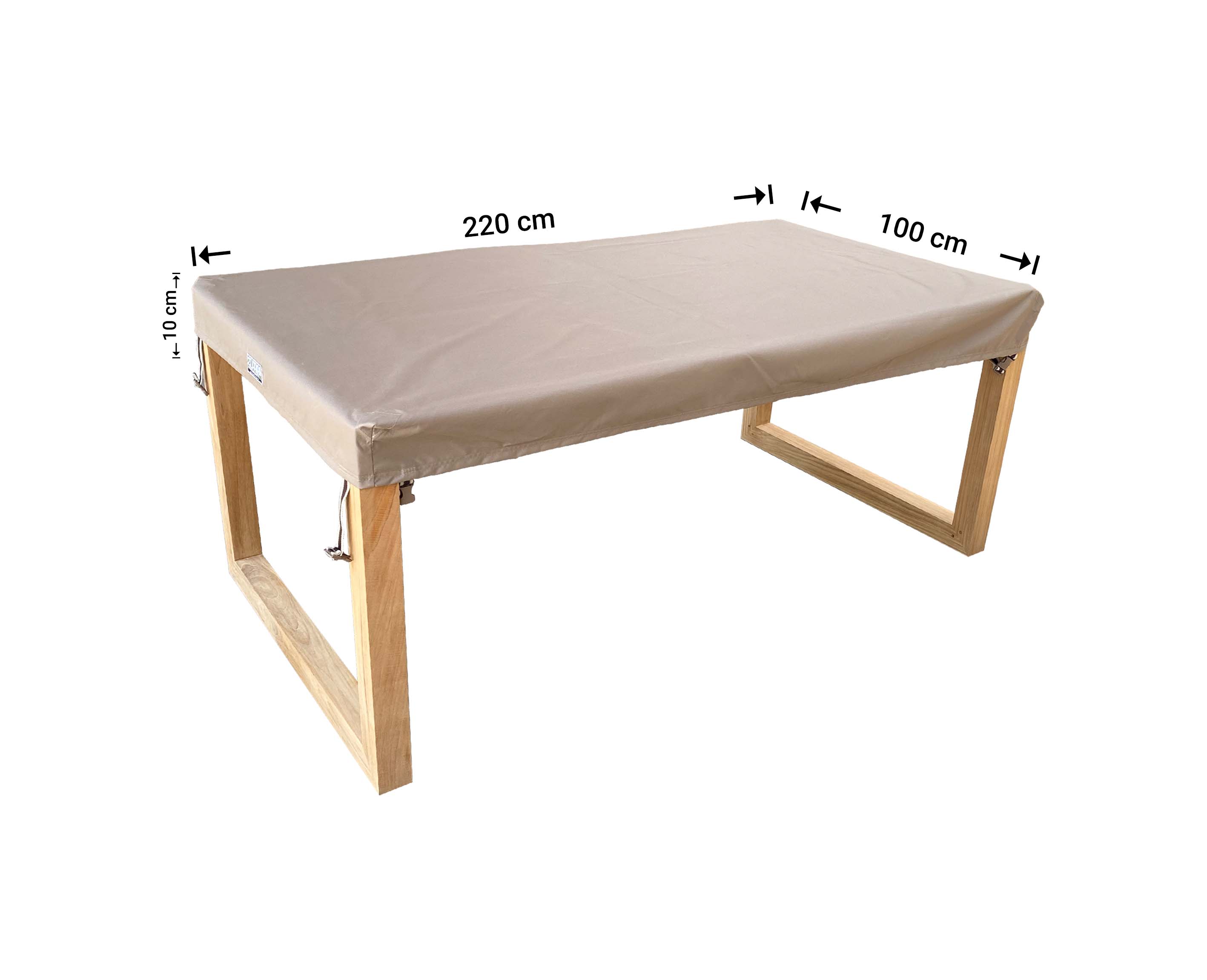RTT220100high_hoes-tafel-afmeting Beschermhoes voor tafelblad hoog model 220 x 100 H: 10 cm