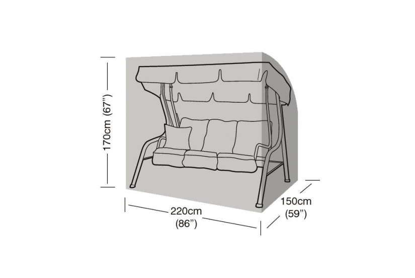 Schommelbank beschermhoes 220 x 150 H: 170 cm Schommelbank beschermhoes 220 x 150 H: 170 cm