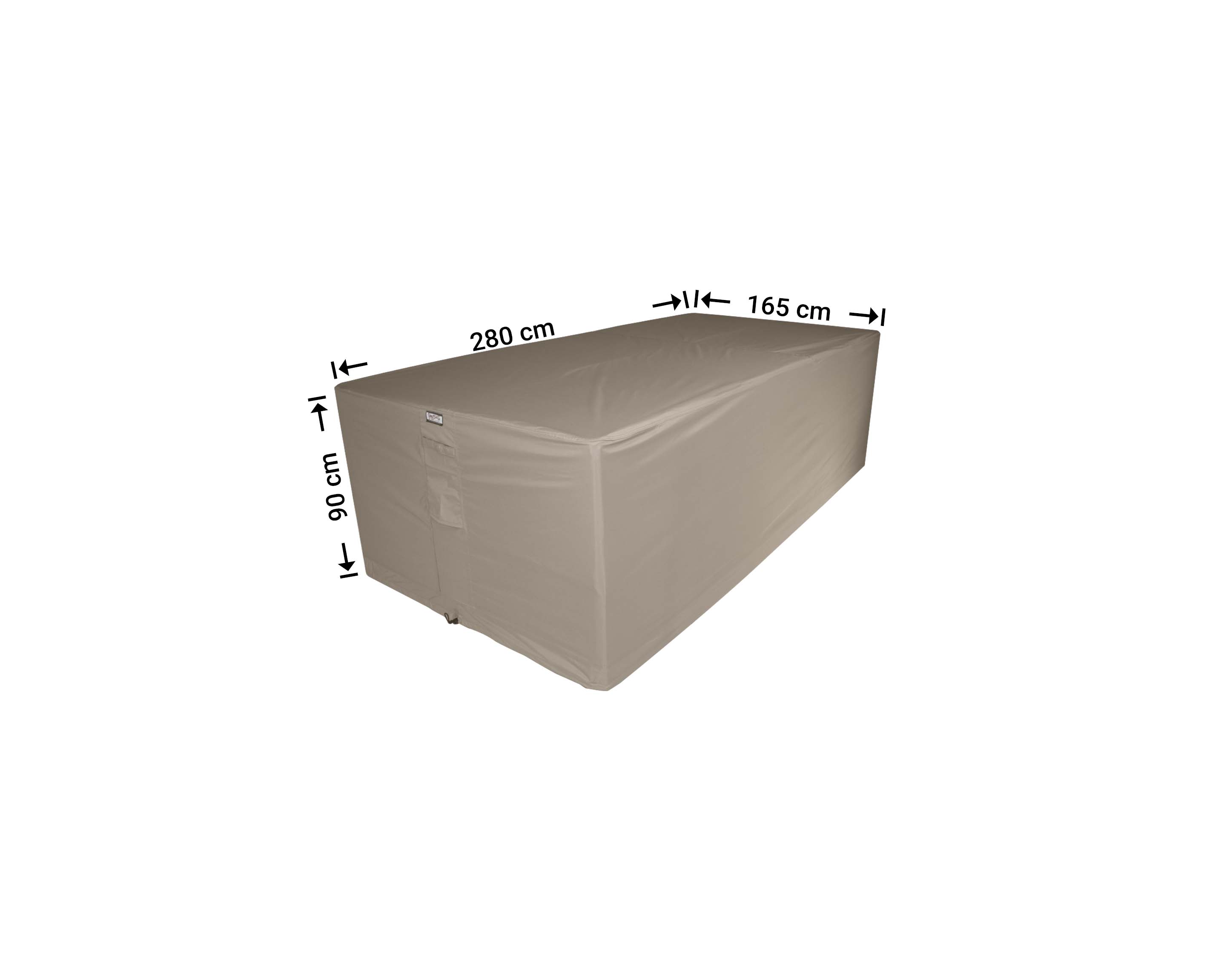 Hoes voor tuinset 280 x 165 H: 90 cm Hoes voor tuinset 280 x 165 H: 90 cm