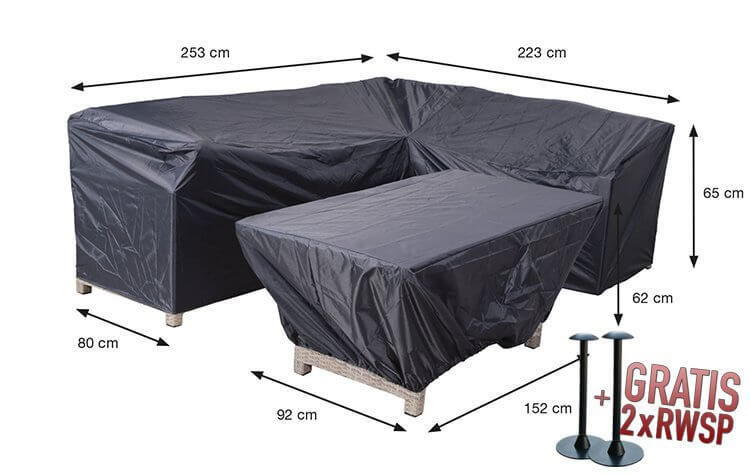 70854hoek-hoes-lounge-voor-tafel-en-stoel4WyxKdHRKdX7h Hoes voor hoekbank + hocker 253 x 223 x 80 H: 65 cm