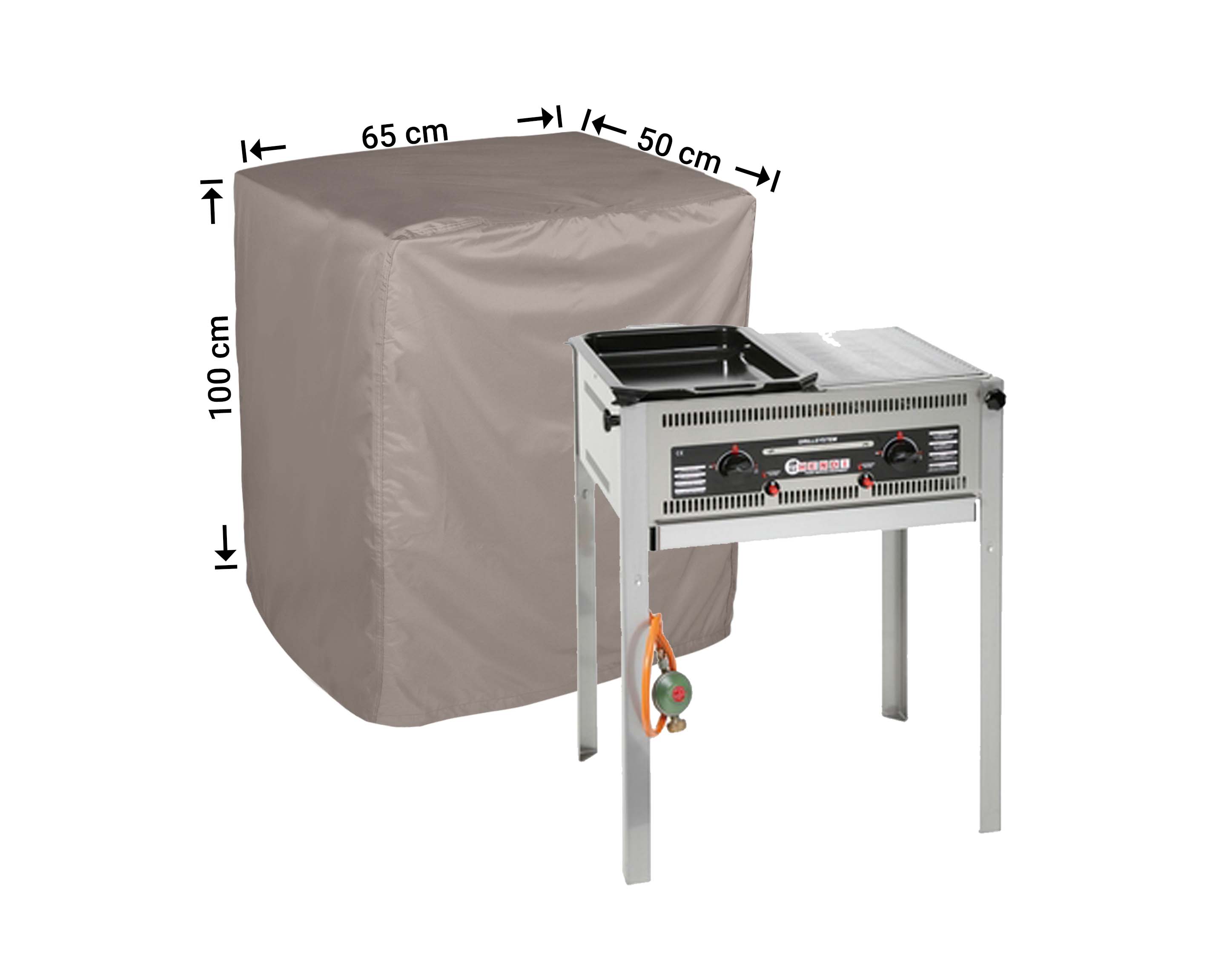 Hoes 50 x 65 H: 100 cm voor camping grill of kampeer BBQ Hoes 50 x 65 H: 100 cm voor camping grill of kampeer BBQ