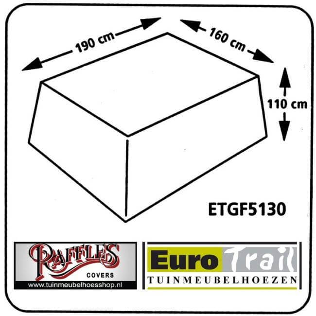 Tuinmeubelhoes voor tuinset 190 x 160 H: 100 cm