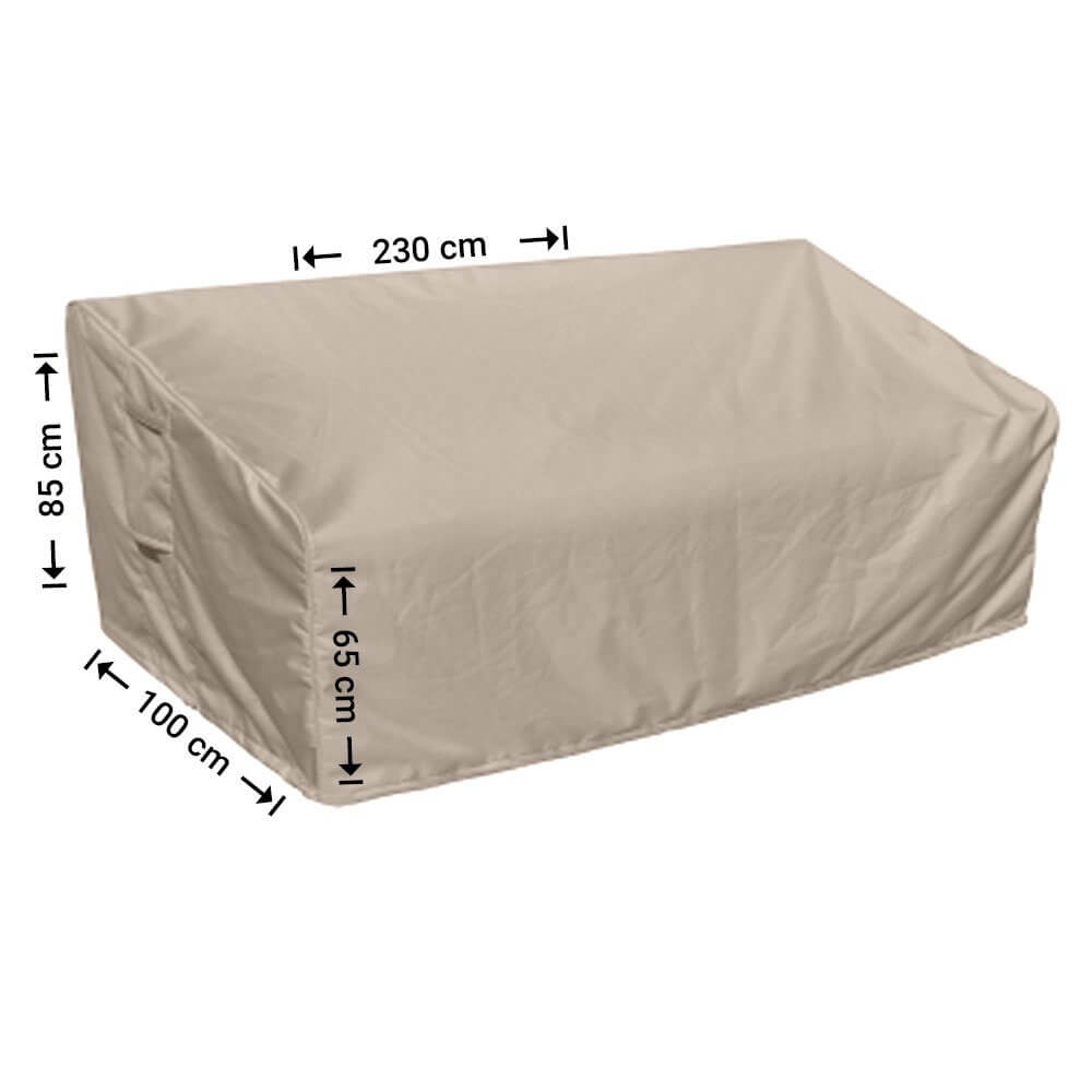 Beschermhoes voor loungebank met hoge rugleuning 230 x 100 H: 85/65 cm