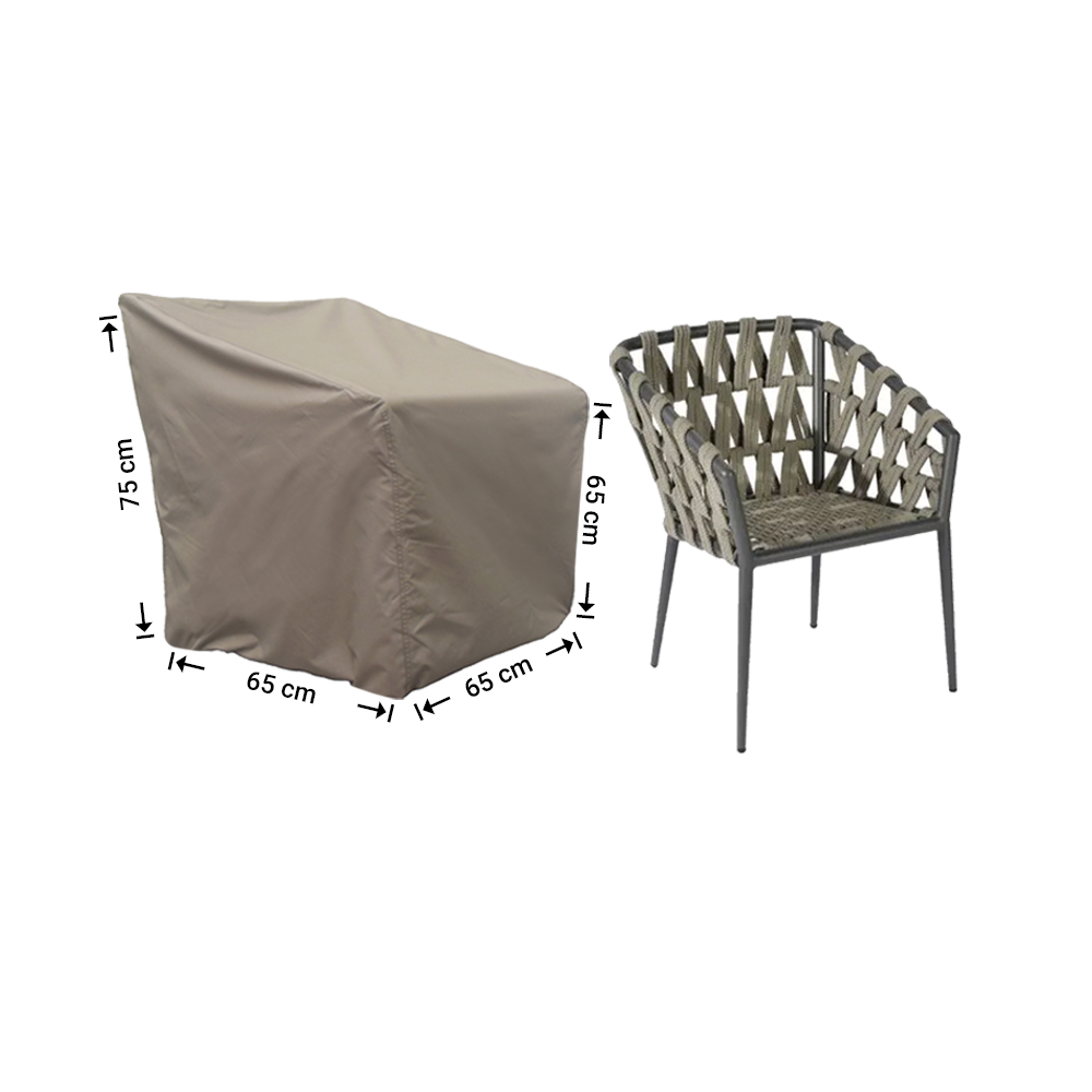 Hoes kleine tuinstoel 65 x 65 H: 75/60 cm Hoes kleine tuinstoel 65 x 65 H: 75/60 cm