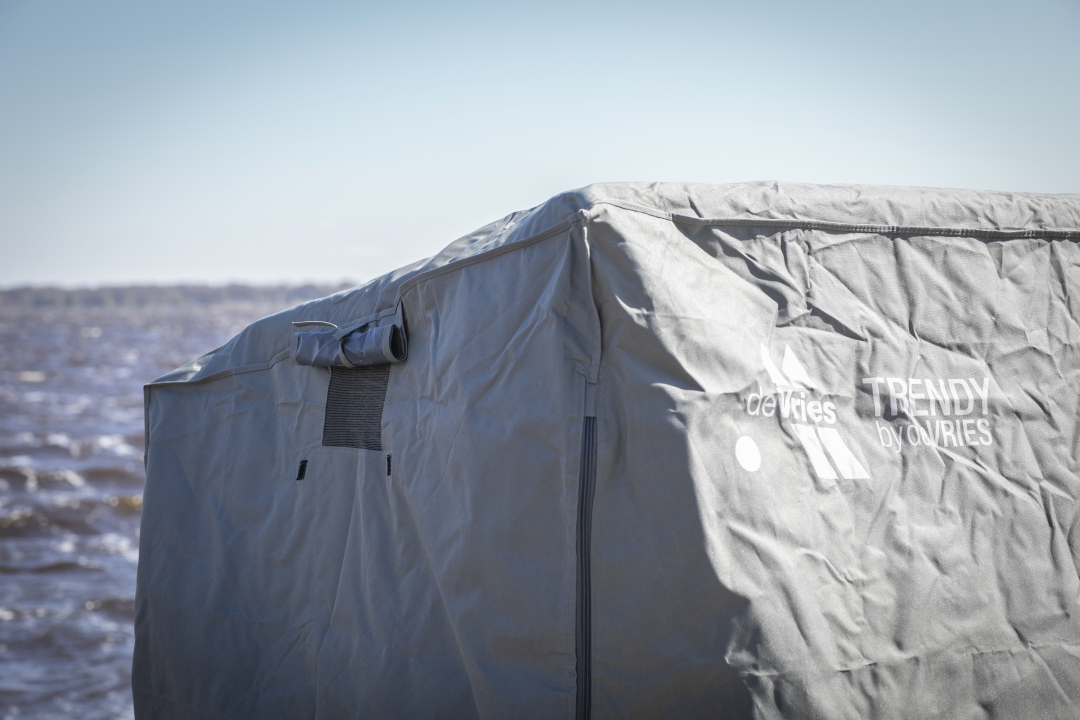 Strandkorfhoes 152 x 95 H: 165 / 140 cm deVries Classic XXL Strandkorfhoes 152 x 95 H: 165 / 140 cm deVries Classic XXL