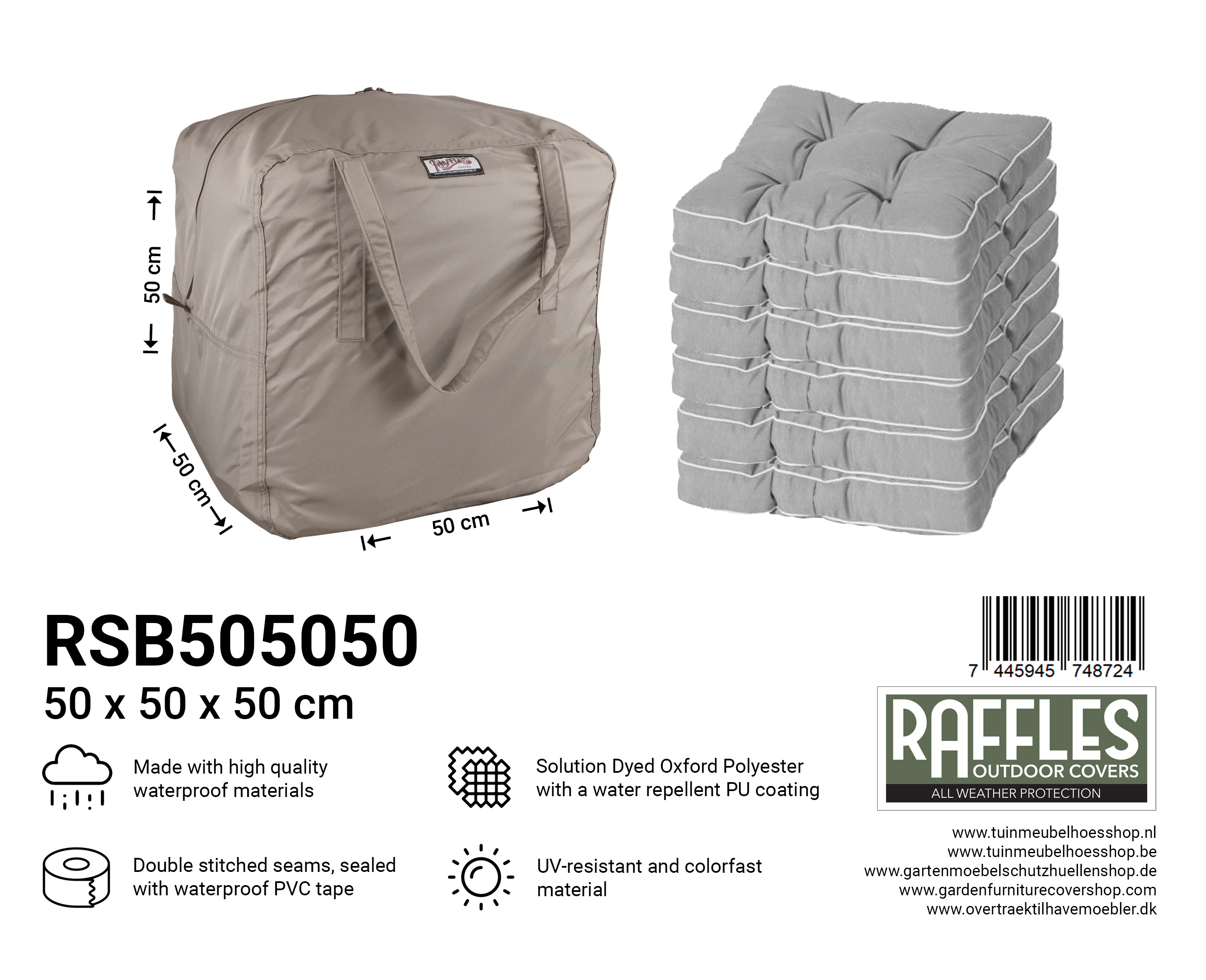 RSB505050_7445945748724 RSB505050 kussentas 50 x 50 H: 50 cm