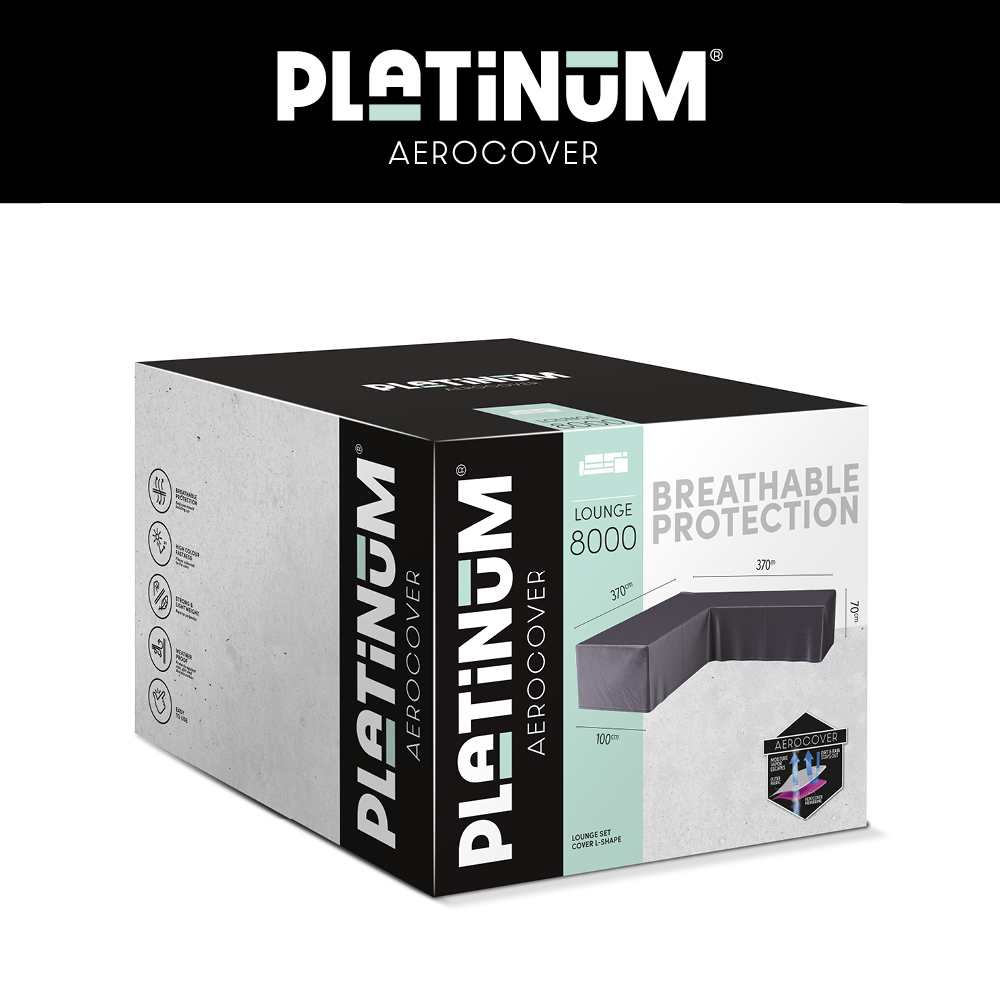 Hoekbank hoes 370 x 370 x 100 H: 70 cm