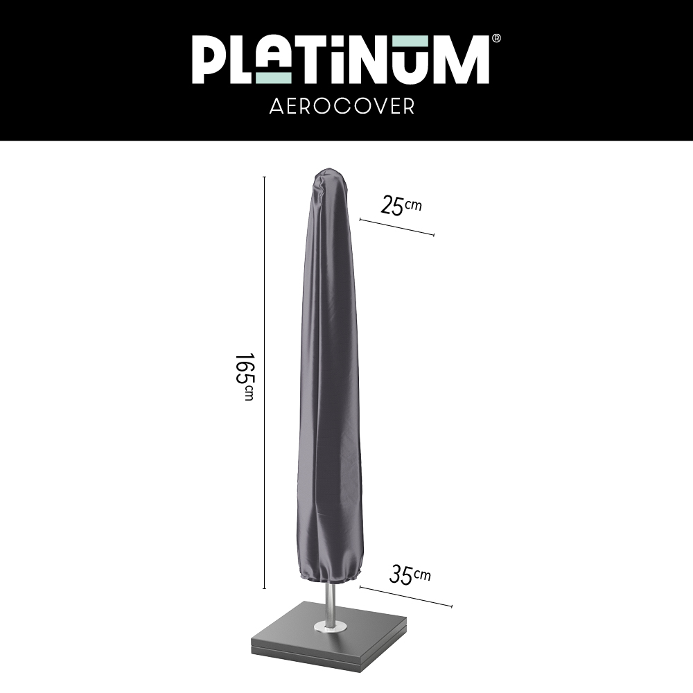 Rechte parasolhoes H: 165 cm Rechte parasolhoes H: 165 cm