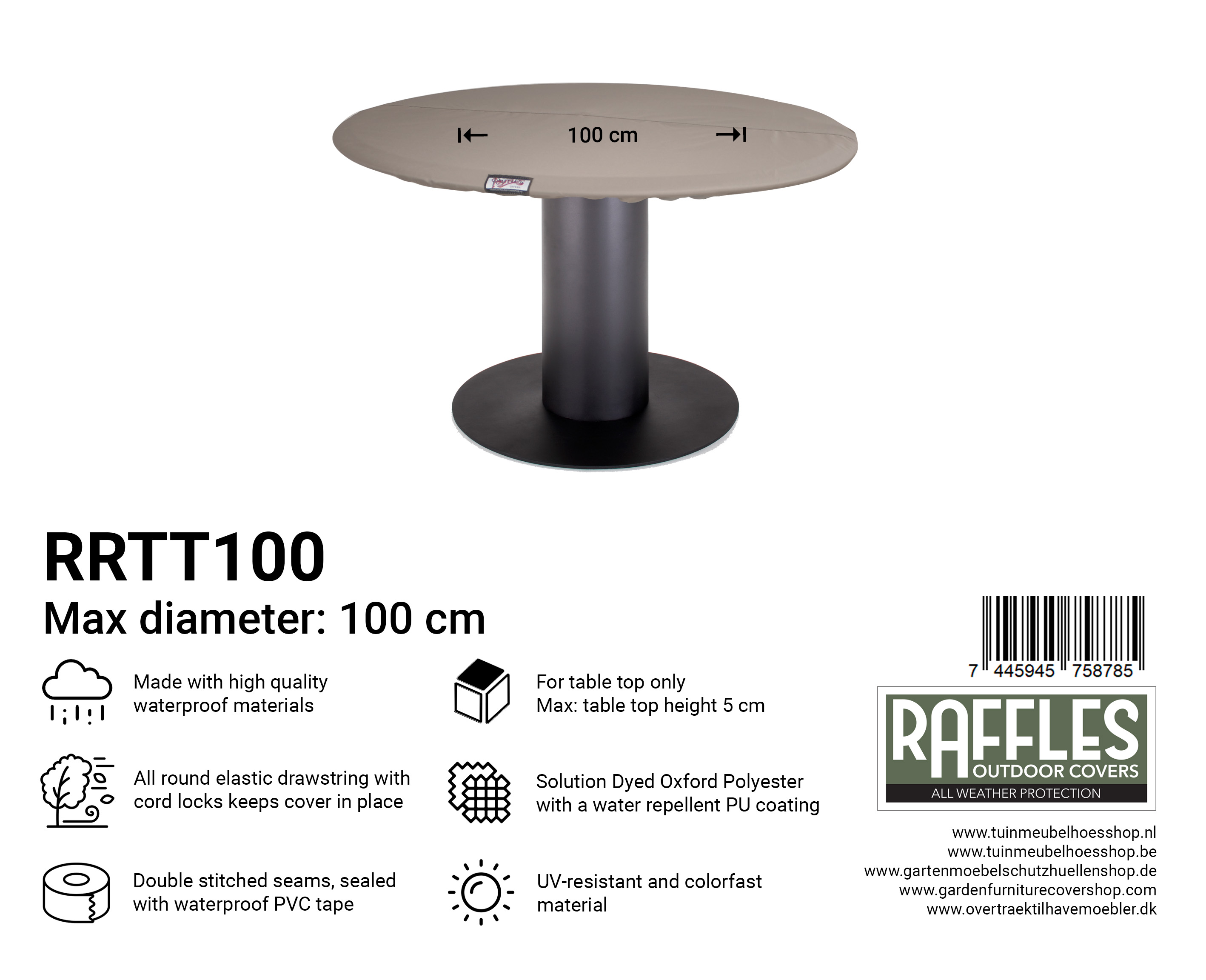 RRTT100_-7445945758785 RRTT100 hoes ronde tafelblad 100 cm