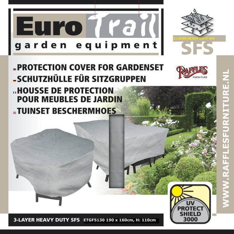 Tuinmeubelhoes voor tuinset 190 x 160 H: 100 cm