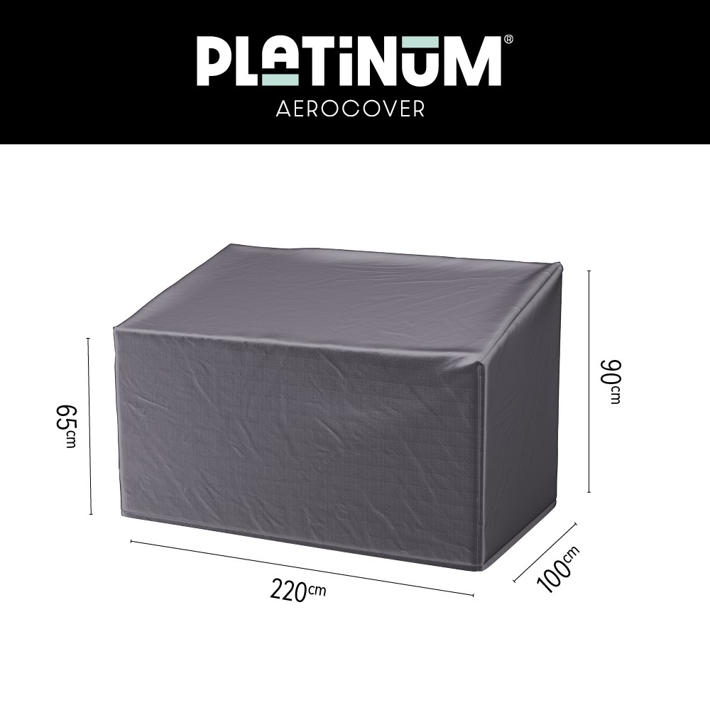 Loungebank afdekhoes  220 x 100 H: 65/90 cm 