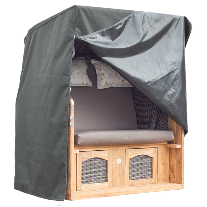 Premium hoes 128 x 85 H: 170 / 140 cm deVries strandkorf Seemöwe L Premium hoes 128 x 85 H: 170 / 140 cm deVries strandkorf Seemöwe L
