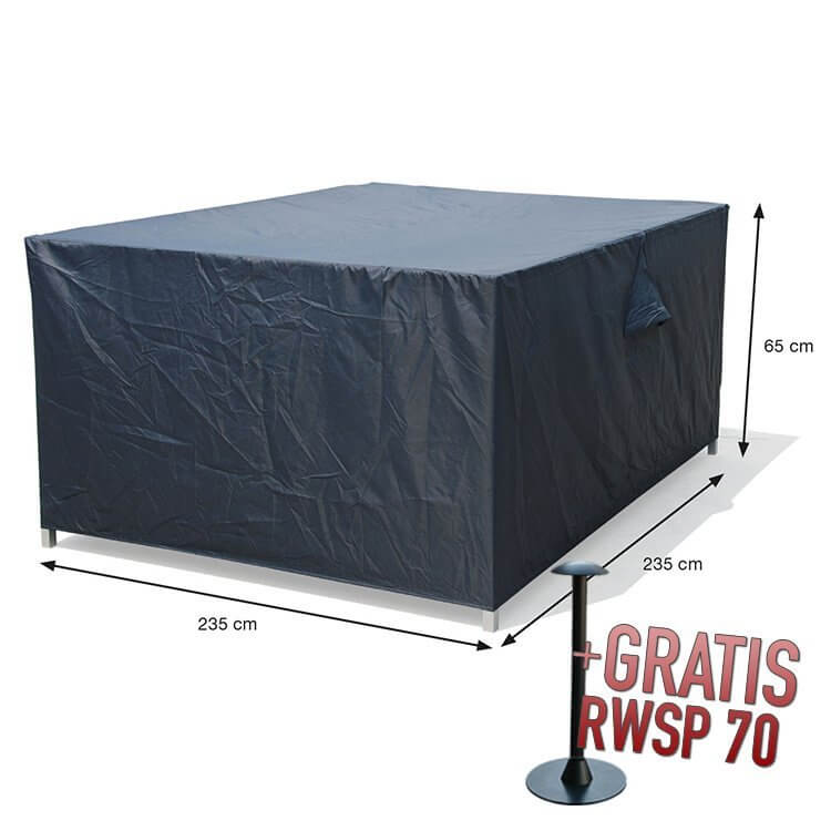 70826-vier-kante-launch-set-hoesSV7SodoAXPvUI Loungesethoes Garden impressions 235 x 235 H: 65 cm