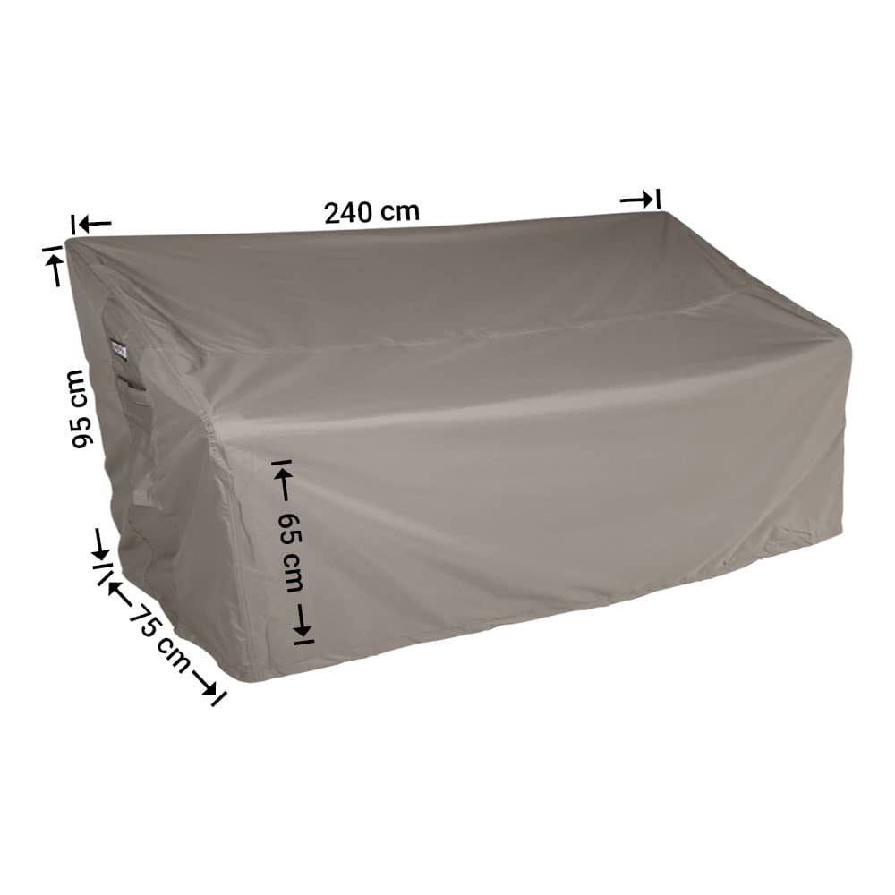 Beschermhoes voor parkbank 240 x 75 H: 95/65 cm