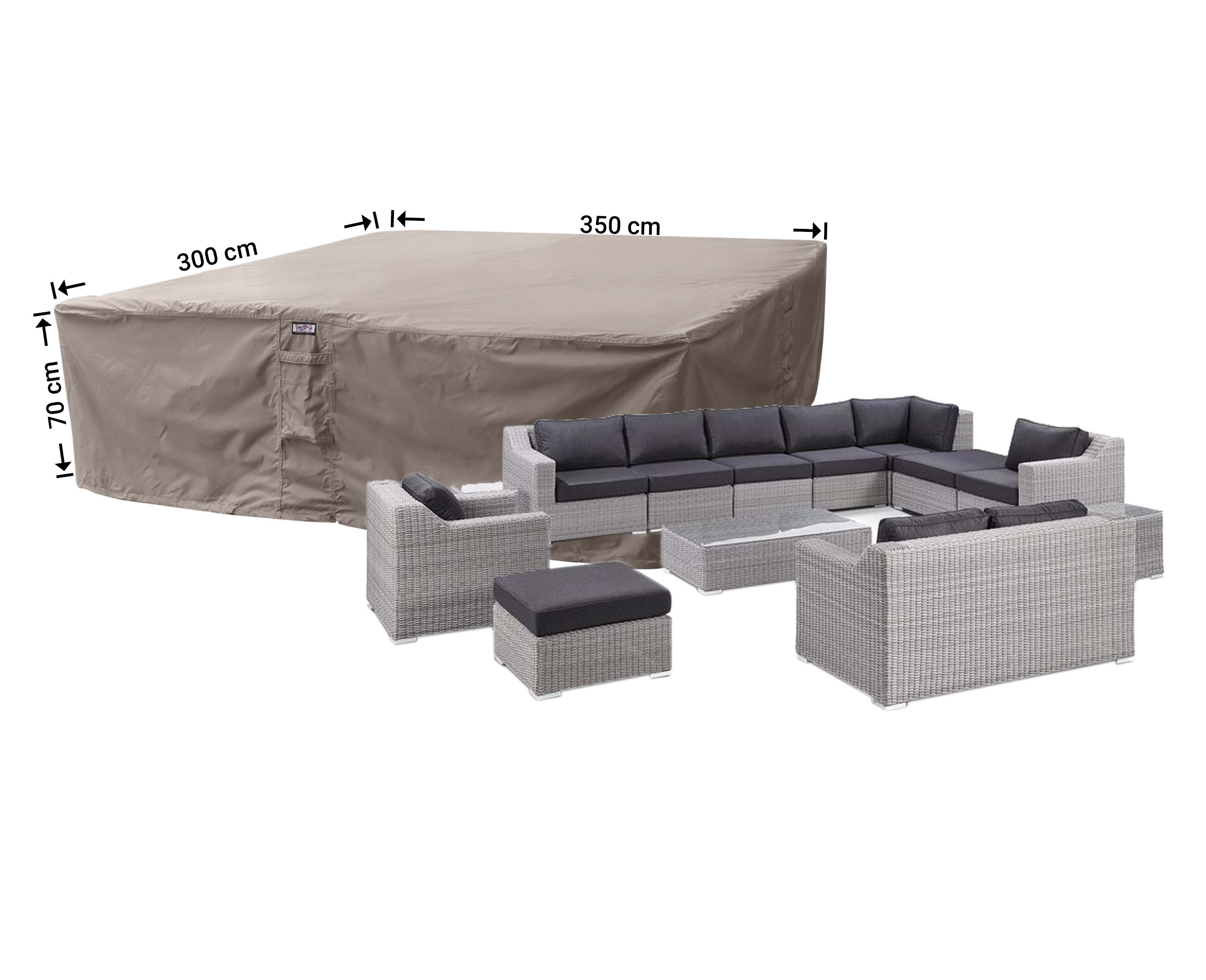 RLS350300_-7445945746737INi41anos7p3A Hoes loungeset 350 x 300 H: 70 cm