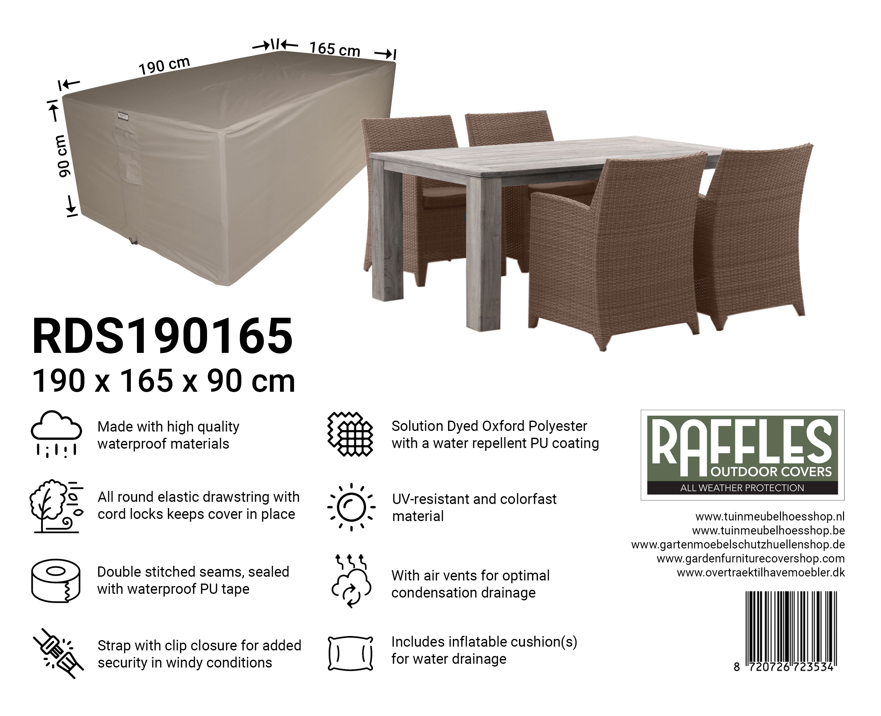 RDS190165_8720726723534CyxNNEvvoqA3D RDS190165 hoes tuinset 190 x 165 H: 90 cm