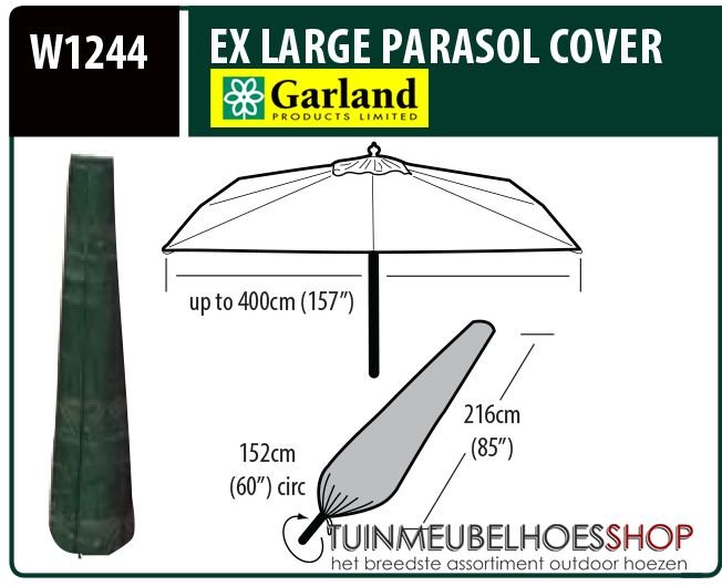 Beschermhoes parasol H: 216 cm