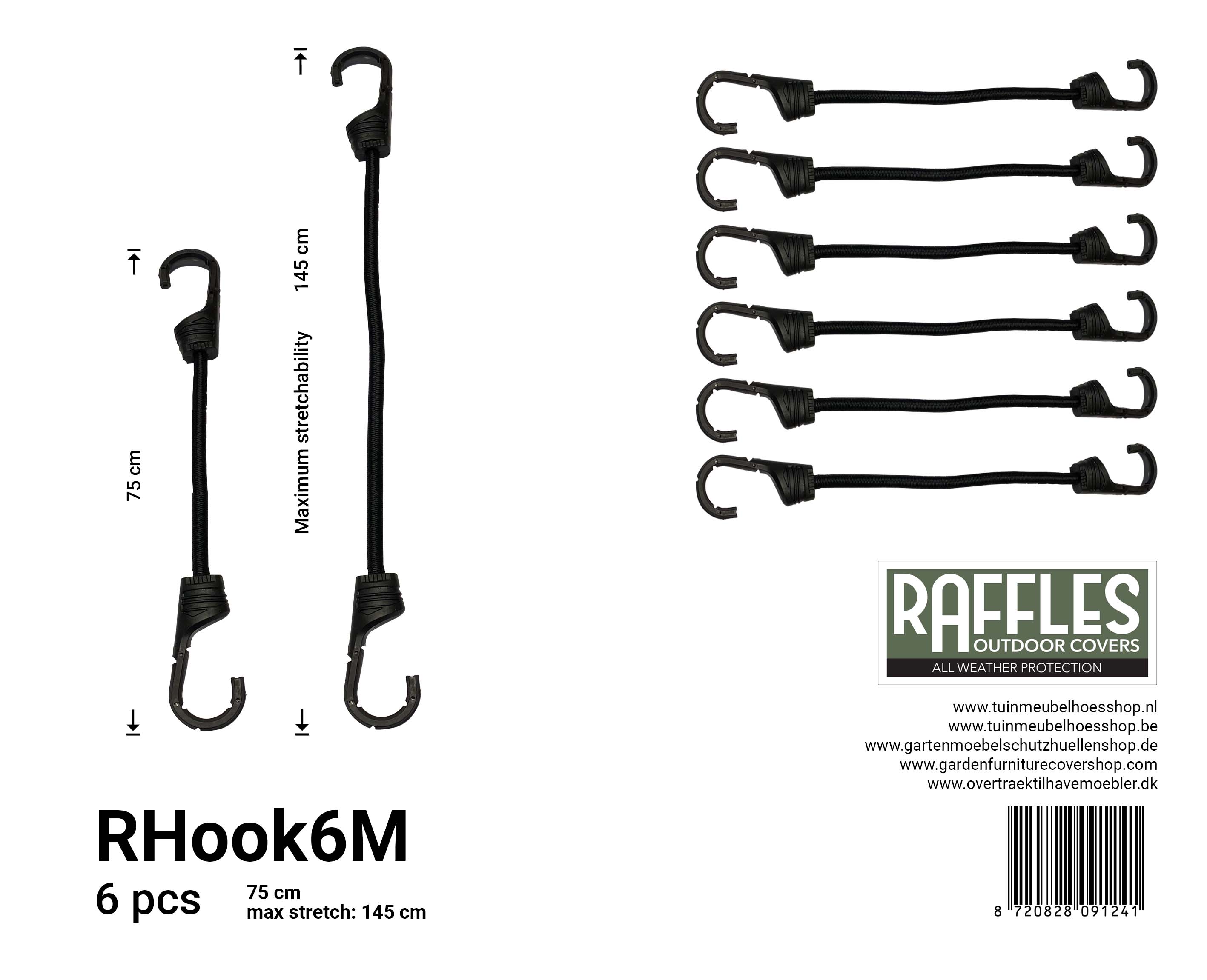 RHook6M_8720828091241 Spanelastiek met haken 75/145 cm