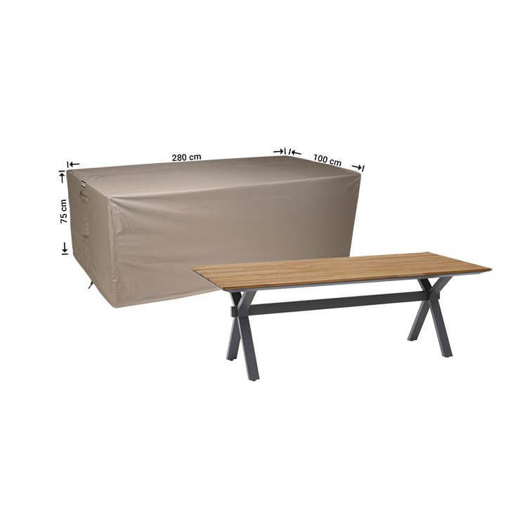 rt280aj5dmef8XLKAZ Tuintafel hoes 280 x 100 H: 75 cm