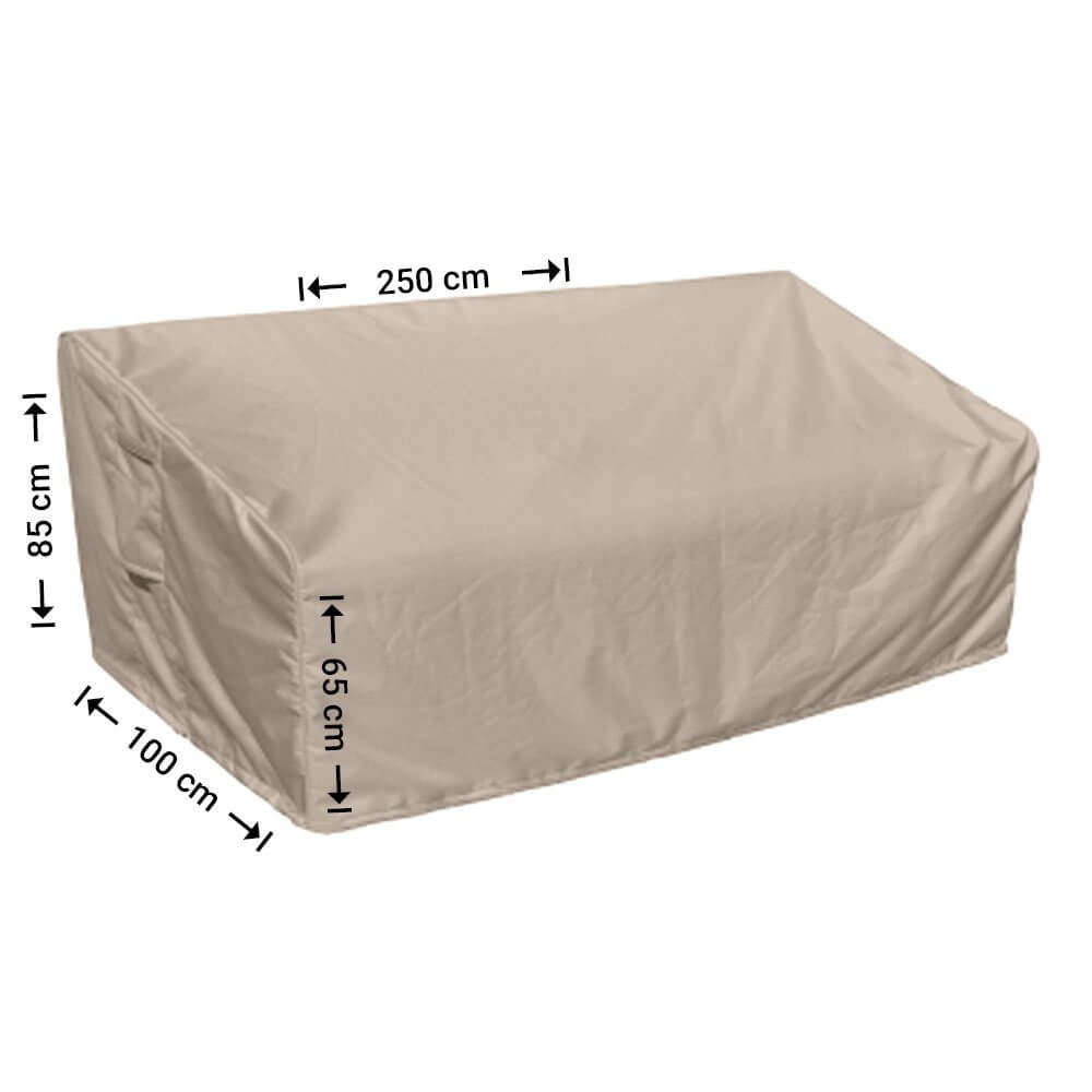 Beschermhoes voor loungebank met hoge rugleuning 250 x 100 H: 85/65 cm