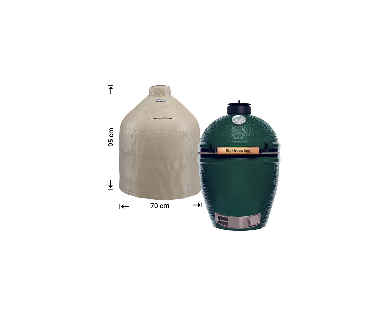 Hoes voor Big Green Egg of Kamado Large Ø: 70 H: 95 cm Hoes voor Big Green Egg of Kamado Large Ø: 70 H: 95 cm