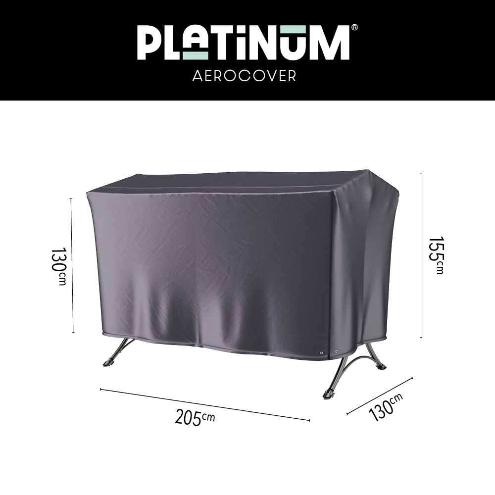 Hoes voor een schommelbank 205 x 130 H: 155/130 cm Hoes voor een schommelbank 205 x 130 H: 155/130 cm