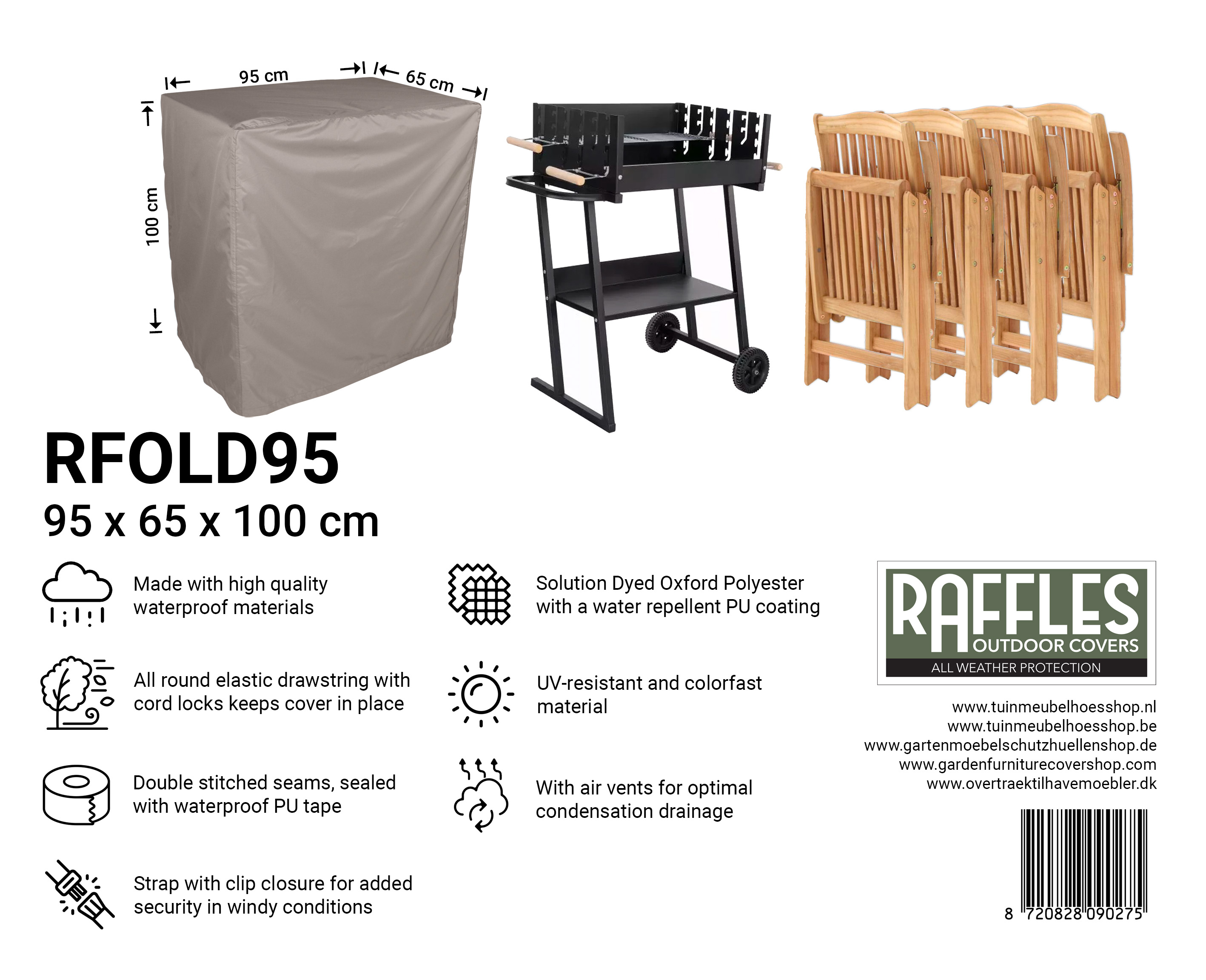 BBQ-hoes 95 x 65 H: 100 cm  BBQ-hoes 95 x 65 H: 100 cm