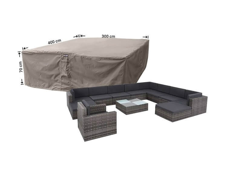 RLS400300-1DG7n7GmdBCG6H Hoes loungeset 400 x 300 H: 70 cm