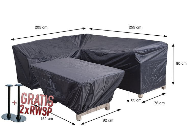 70850-lounge-hoek-bescherm-hoesvoor-tafel-en-hoekMFwPMyNSaaWNk Hoes voor hoekbank en tafel 255 x 205 x 73 H: 80 cm