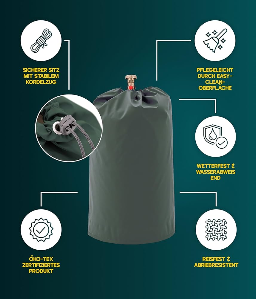 Deksel voor gasfles Aluminium thermische hoes UV-bescherming 11kg Deksel voor gasfles Aluminium thermische hoes UV-bescherming 11kg