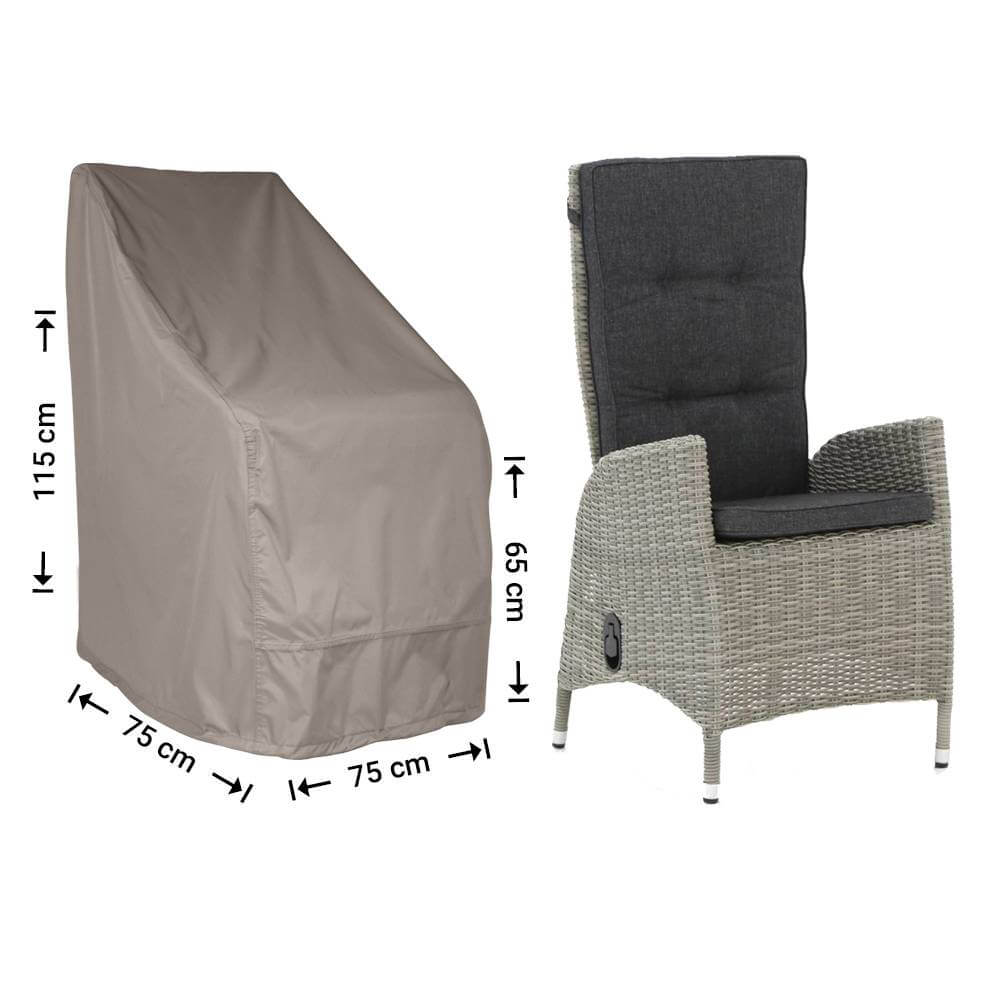 radjc75-completekpdnBrKAibnBO Hoes voor hoge loungestoel 75 x 75 H: 115/65 cm