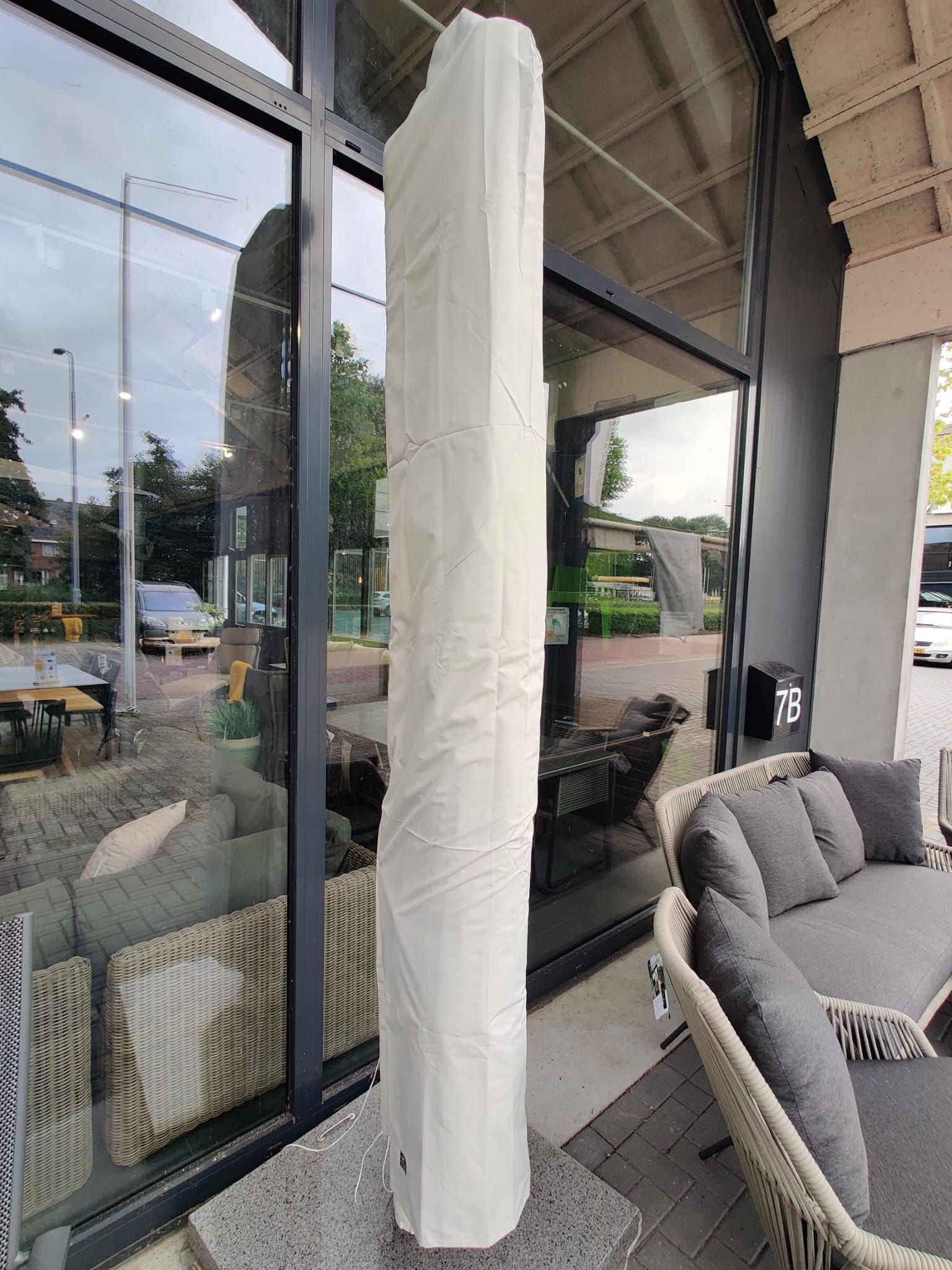 Hacienda-hoes-cover-schutzhuelle Parasolhoes 4SO Horizon H: 235 cm
