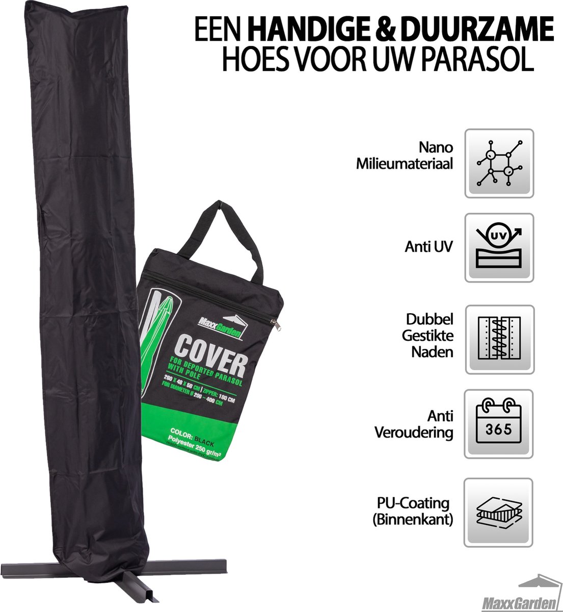 Hoes zweefparasol 260 cm Hoes zweefparasol 260 cm