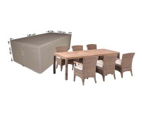 Hoes voor tafelblad tuintafel 200x100