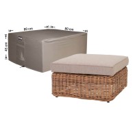 HNBFKD Tuinmeubelset hoes 300x200x85cm/LxBxH Grote buitentafelhoes waterdicht weerbestendig buiten eettafel salontafel stoelhoezen gazon buiten patio meubelhoezen zwart
